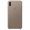 Kryt na mobil Apple Leather Case pro iPhone Xs Max - kouřový