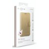 Pouzdro na mobil flipové FIXED FIT Shine na Apple iPhone X/Xs zlaté