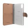 Pouzdro na mobil flipové FIXED FIT Shine na Apple iPhone X/Xs bronzové 3