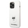 Karl Lagerfeld Liquid Silicone Choupette NFT Zadní Kryt pro iPhone 13 Pro Max White