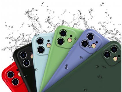 Zadní silikonový kryt s ochranou fotoaparátu pro Apple iPhone 12