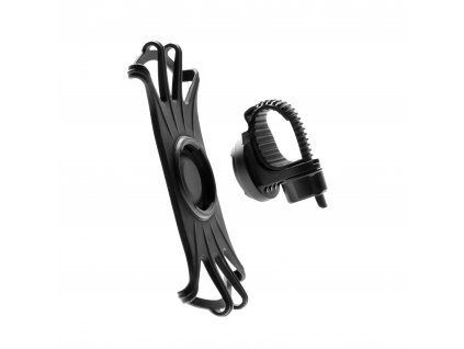 Odnímatelný silikonový držák mobilního telefonu na kolo FIXED Bikee 2, černý