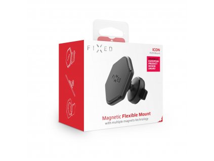 Magnetický držák FIXED Icon Flex na palubní desku s kloubem, černý