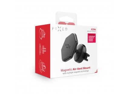 Magnetický držák FIXED Icon Air Vent do ventilace s kloubem, černý