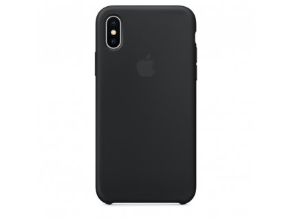 Apple silikonový kryt pro Apple iPhone X/XS, Černý (Black)