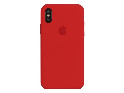 Apple silikónový kryt pre Apple iPhone X/XS, Červený (Red)
