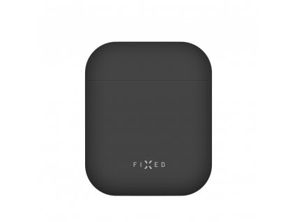 Ultratenké silikónové púzdro FIXED Silky pre Apple Airpods, čierne