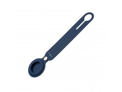 Silikonové pouzdro s popruhem FIXED Silky pro Apple AirTag, modré