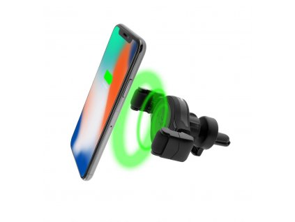 Univerzálny držiak s bezdrôtovým nabíjaním FIXED Roll pre vetraciu mriežku, čierny