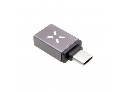 Fixed Redukce z hliníku Link USB-A na USB-C, šedá