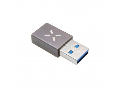 Fixed Redukce z hliníku Link USB-C na USB-A, šedá