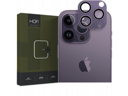 Ochranné sklo na čočku fotoaparátu Hofi Fullcam Pro+ pre iPhone 14 Pro/14 Pro Max, Deep Purple