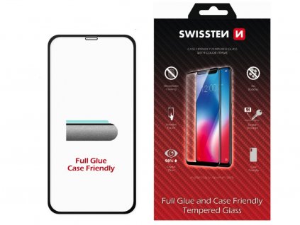 Sklo Swissten full glue colour frame case friendly pro Apple iPhone 7/8/SE (2020/2022)