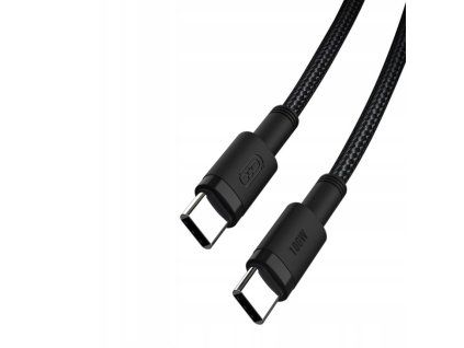 Xo Nabíjecí kabel PD 100W USB C - USB C, 1,5m, černý