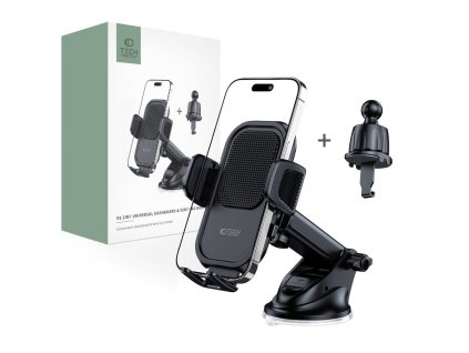 Tech-Protect V6 Držák na palubní desku a ventilaci auta, černý