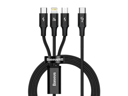 eng pl Baseus Rapid Series 3 in 1 cable USB C For M L T 20W 1 5m Black 94176 1