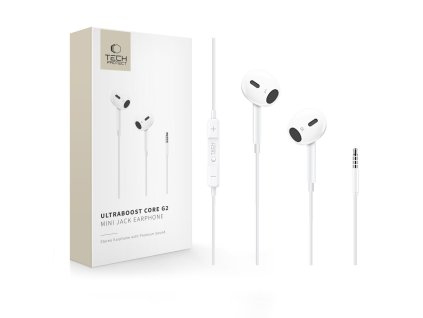 pol pl TECH PROTECT ULTRABOOST MINI JACK EARPHONE CORE G2 WHITE 180638 1