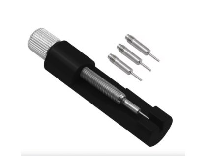 Nástroj pro zkrácení řemínku hodinek, kovový, černý