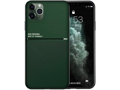 Gumový magnetický kryt IQS Carmag pro Apple iPhone 11 Pro Max