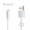 Fixed Dlouhý datový a nabíjecí kabel s konektory USB/Lightning, 2 metry, MFI certifikace, bílý