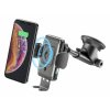 Univerzální držák Cellularline Pilot Instant Wireless s funkcí bezdrátového nabíjení, černý