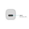 Fixed Set autonabíječky s USB-C výstupem a USB-C/USB-C kabelu, podpora PD, 1 metr, 18W, bílý