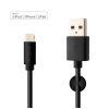 Fixed Datový a nabíjecí kabel s konektory USB/Lightning, 1 metr, MFI certifikace, černý