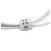 Datový a nabíjecí kabel FIXED s konektory USB/USB-C, USB 2.0, 1 metr, bílý