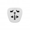 Adaptér FIXED EU Adapter pro zapojení UK, US, AUS nabíječek do EU zásuvek, bílý