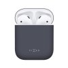 Ultratenké silikónové pouzdro FIXED Silky pre Apple Airpods, modré