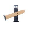 Fixed Kožený řemínek Leather Strap pro Watch 42mm/44mm/45mm/46mm/49mm, modrý