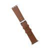 Fixed Kožený řemínek Leather Strap pro Watch 42mm/44mm/45mm/46mm/49mm, hnědý