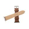 Fixed Kožený řemínek Leather Strap pro Watch 42mm/44mm/45mm/46mm/49mm, hnědý