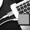 Fixed Redukce z hliníku Link USB-C na USB-A, šedá