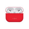 Ultratenké silikónové pouzdro FIXED Silky pre Apple Airpods 3, červené