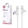 cable xo nb237 4in1 usb usb c lightning usb c 10 m 3a white