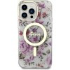 guess guhmp14lhcfwst transparent hardcase flower magsafe kryt iphone 14 pro 2