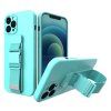 Gel strap kryt s popruhem pro iPhone 12