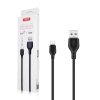 Nabíjací kábel XO 2,1A USB - USB-C, 2m, čierny