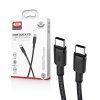 Xo Nabíjecí kabel PD 100W USB C - USB C, 1,5m, černý