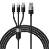 eng pl 3in1 USB cable Baseus StarSpeed Series USB C Micro Lightning 3 5A 1 2m Black 97165 1