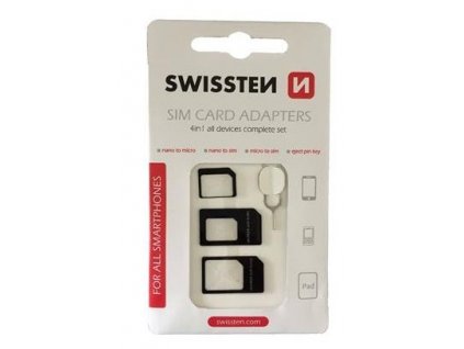Swissten SIM adaptér 4in1