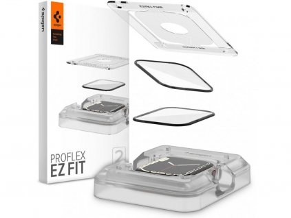 Ochranná fólia s rámčekom Spigen Proflex EZ Fit 2 Pack pre Apple Watch 9/8/7 (41MM)