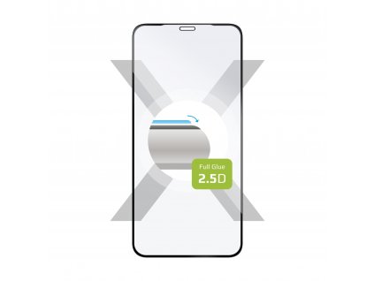 Ochranné tvrdené sklo FIXED Full-Cover pre Apple iPhone 14 Pro Max, lepenie cez celý displej, čierne