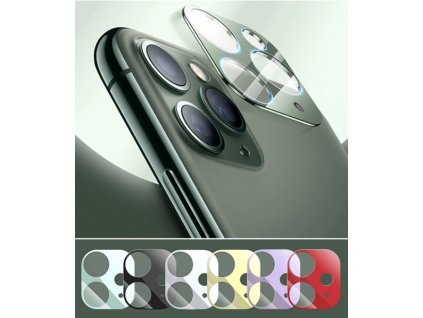 Sapphire lens tvrzené sklo pro ochranu fotoaparátu Apple iPhone 11 (Barva Bílá)