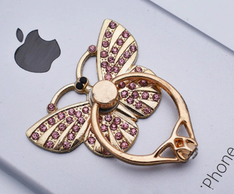 Butterfly diamond popsocket Barva: Ružová