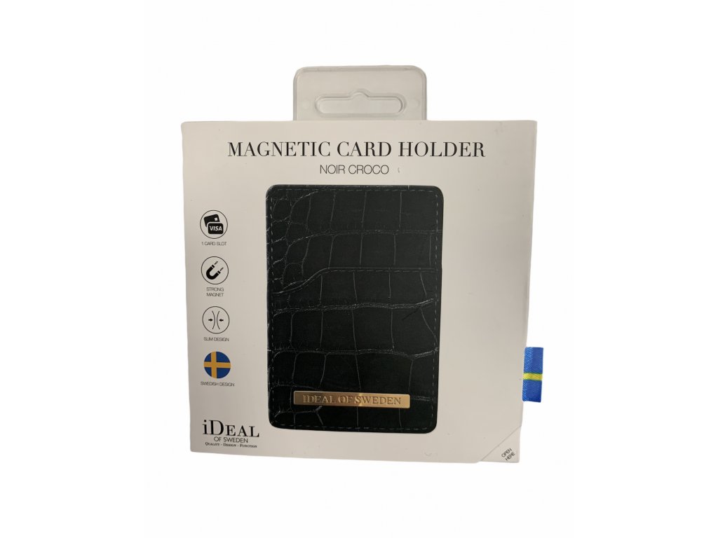 Magnetický držák na kreditní karty - iDeal Of Sweden - Černý