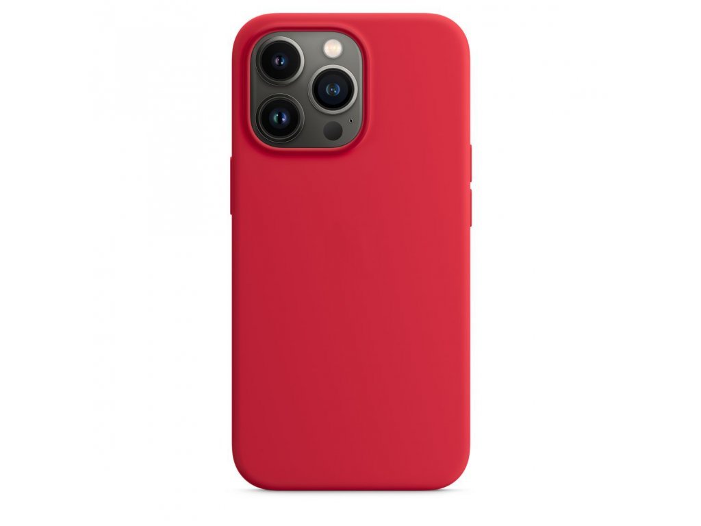 Magnetický silikonový kryt s funkcí MagSafe - iPhone 13 Pro  - Červená