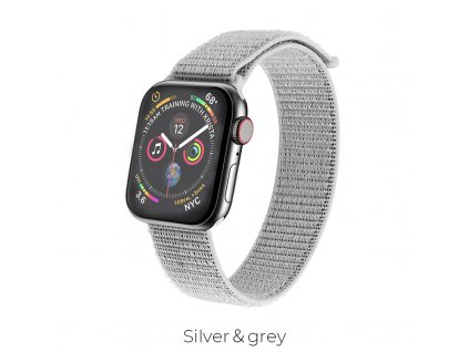 Nylonový řemínek pro Apple Watch - hoco. - 38/40/41mm - Šedý