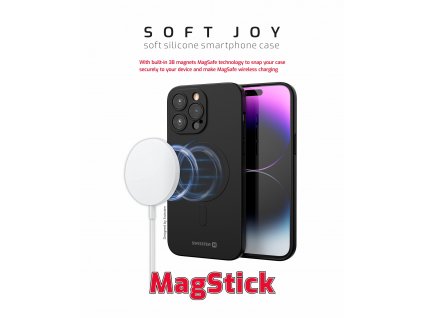Silikonový kryt - MagSafe - Swissten - Soft Joy - iPhone 12 Pro - Černý